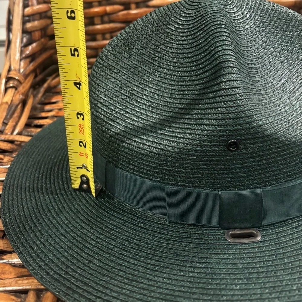 The Lawman Genuine Milan Mens Straw Western Fedora Style Hat Green